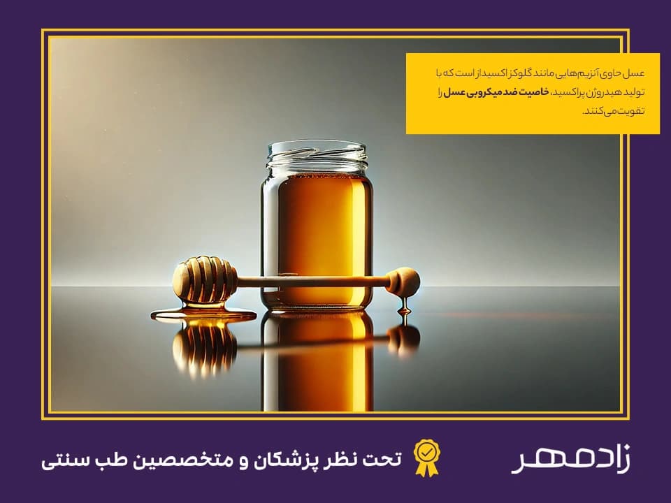 عسل با داشتن خاصیت ضد میکروبی برای زخم مفید است - Honey is beneficial for wounds due to its antimicrobial properties