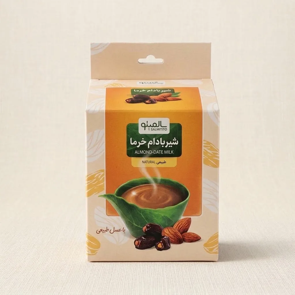 خرید پودر شیر بادام خرما (۱۰ساشه) (سالمیتو)
