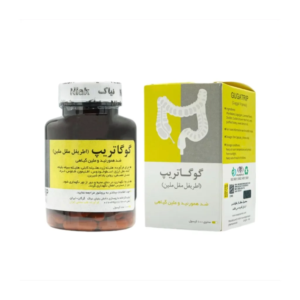 خرید کپسول ۱۰۰ عددی گوگا تریپ [اطریفل مقل ملین] (نیاک)