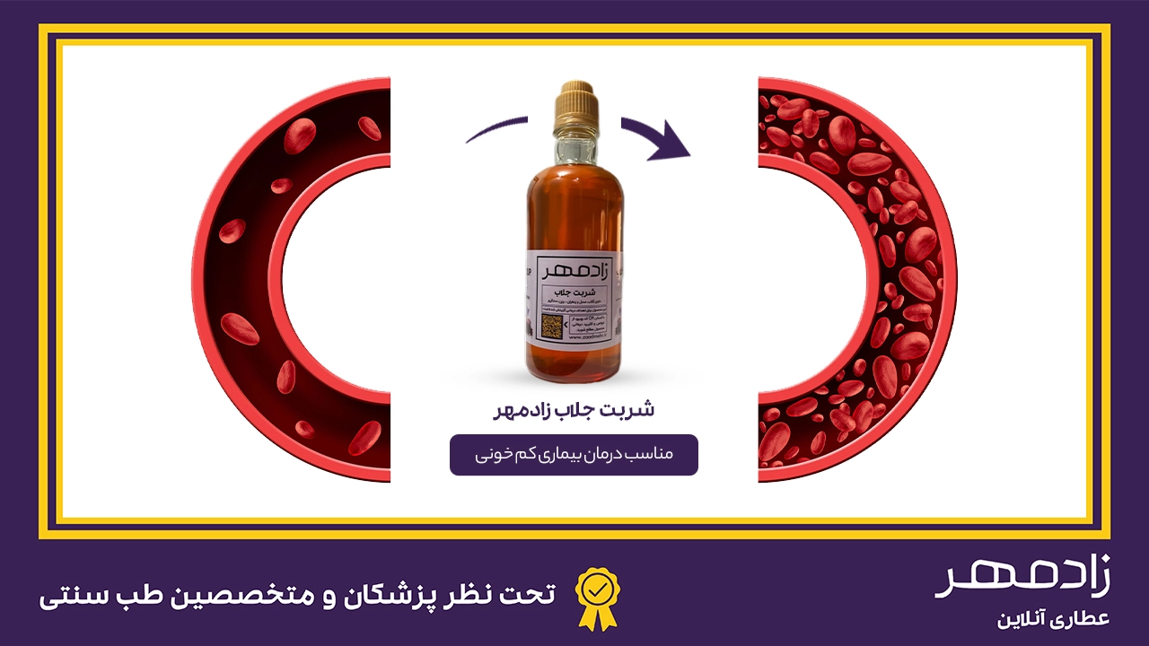 شربت جلاب مناسب برای درمان کم خونی - Anemia treatment with Jallab