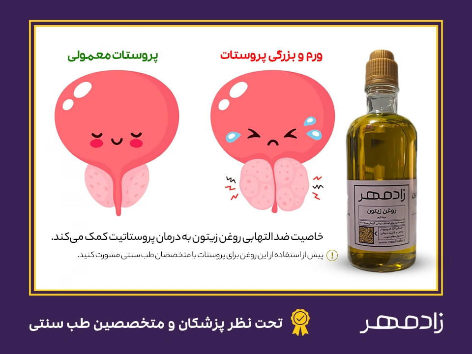 درمان پروستات با روغن زیتون - Prostate treatment with olive oil